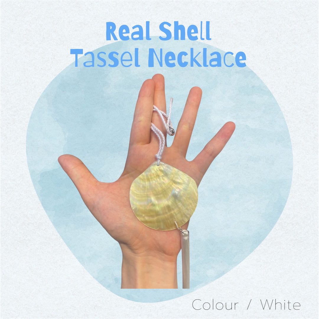 【アウトレット】(即納) リアルシェルタッセルネックレス