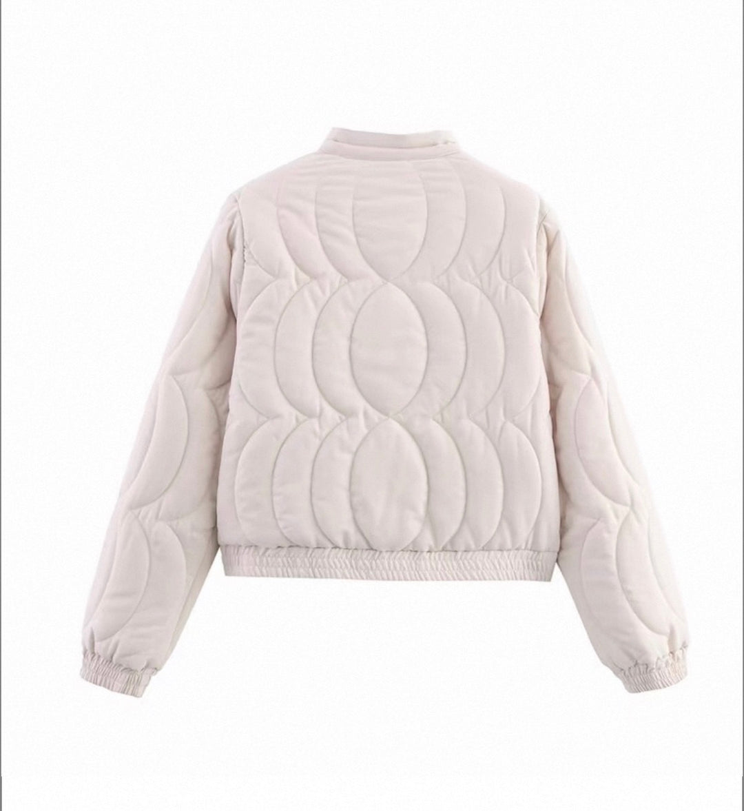 フラワー柄キルティングジャケット