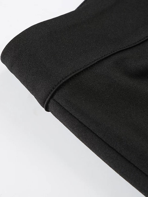 サイドスリットヘムカプリパンツ