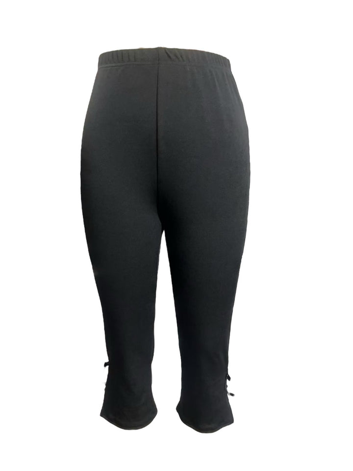 ダブルリボンレギンスカプリパンツ