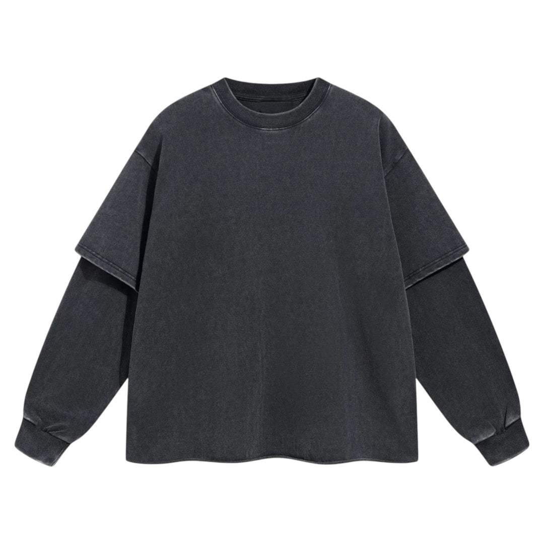 ヴィンテージライク12オンスレイヤードスリーブプルオーバー