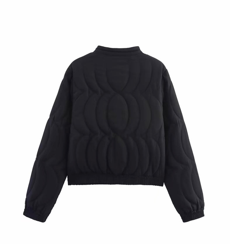 フラワー柄キルティングジャケット