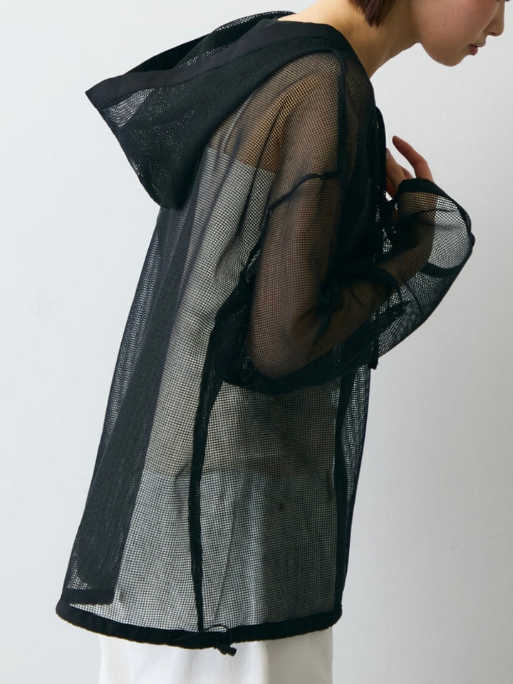 【 Select 】メッシュカットソーフーディープルオーバー