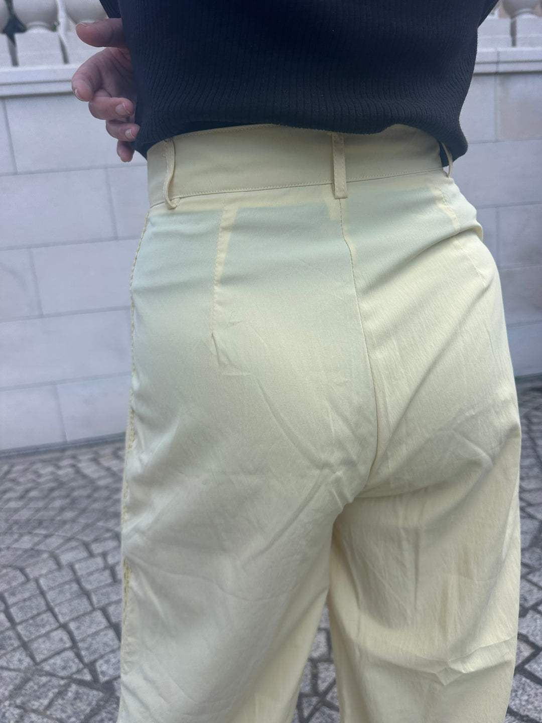 サイドレースシャーベットパンツ【アウトレット】(即納)