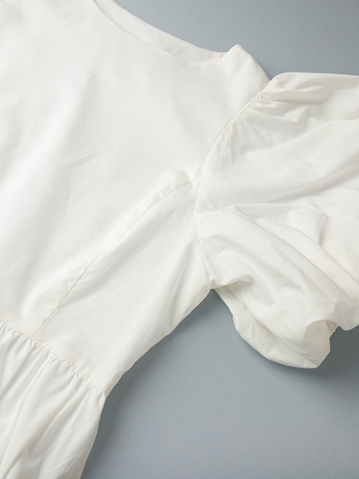 コットンギャザーバルーンワンピース