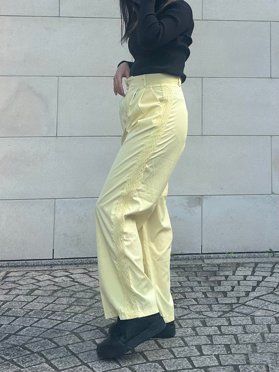 サイドレースシャーベットパンツ【アウトレット】(即納)