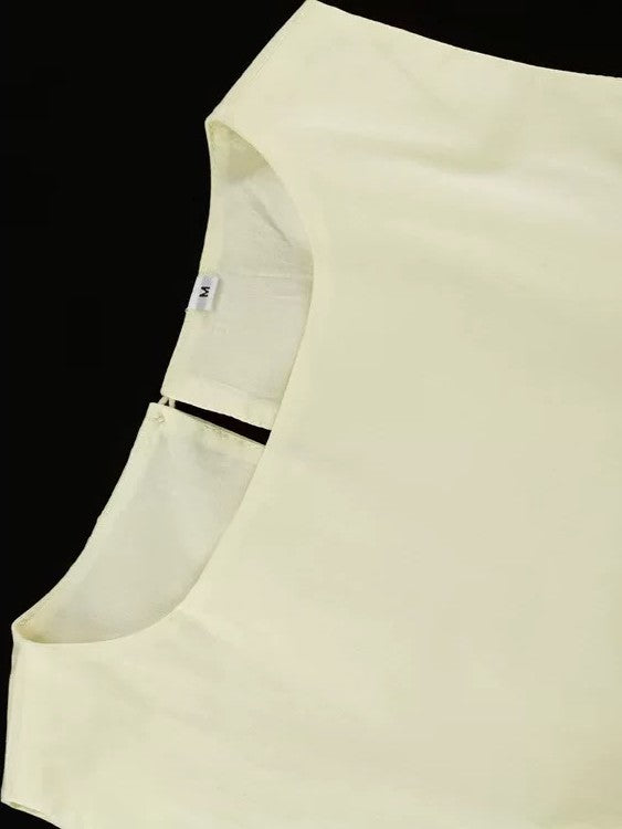 ハーフギャザータンクトップショートパンツセット