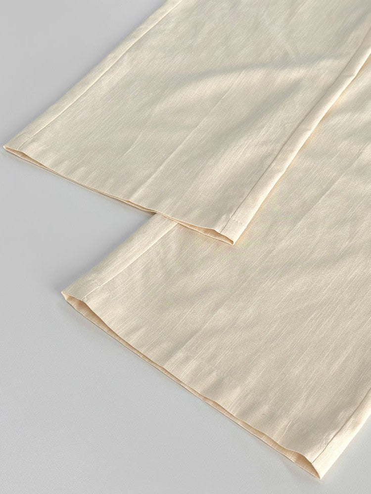 コットンラップベストパンツセットアップ