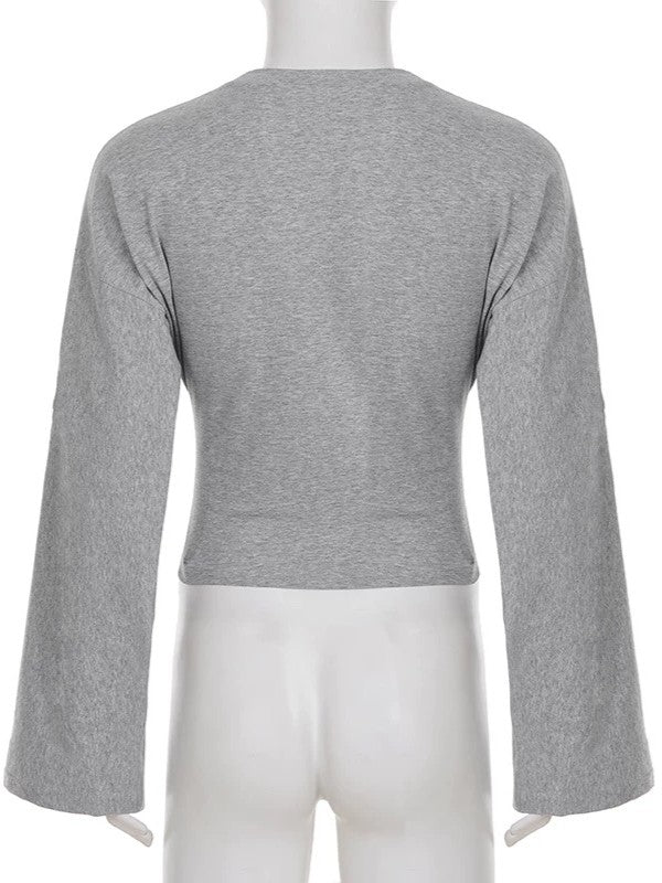 ワイドスリーブカットソートップス