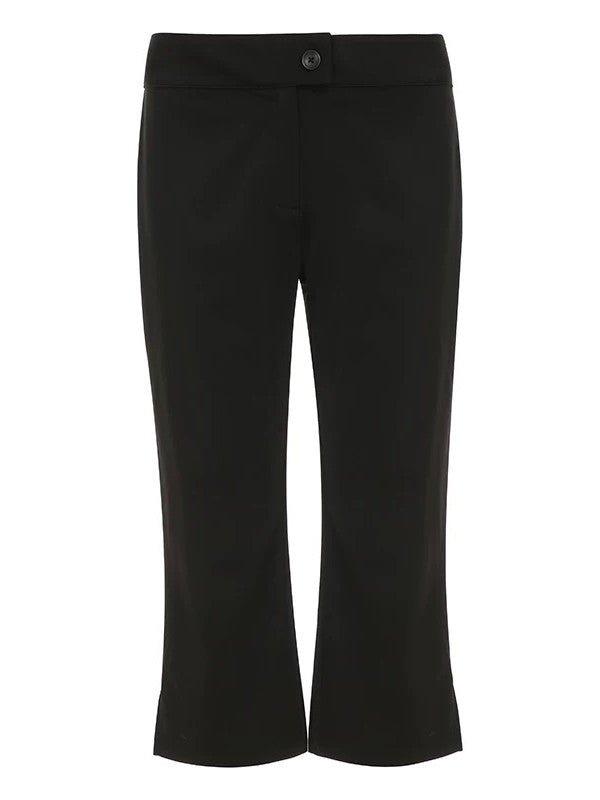 サイドスリットヘムカプリパンツ