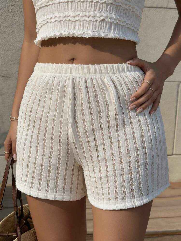シアーテクスチャーショートパンツ