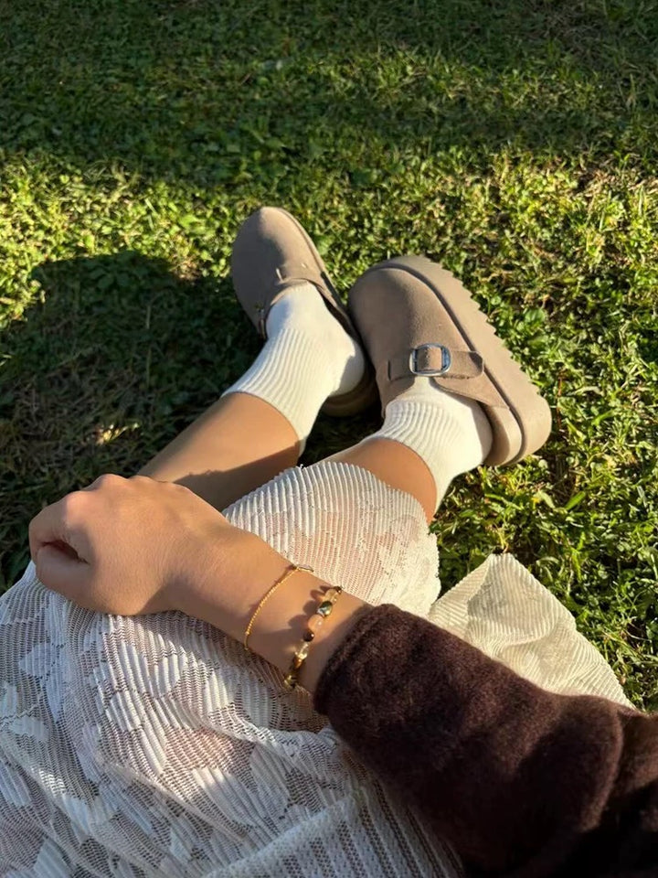 フラワーレース切り替えマキシスカート