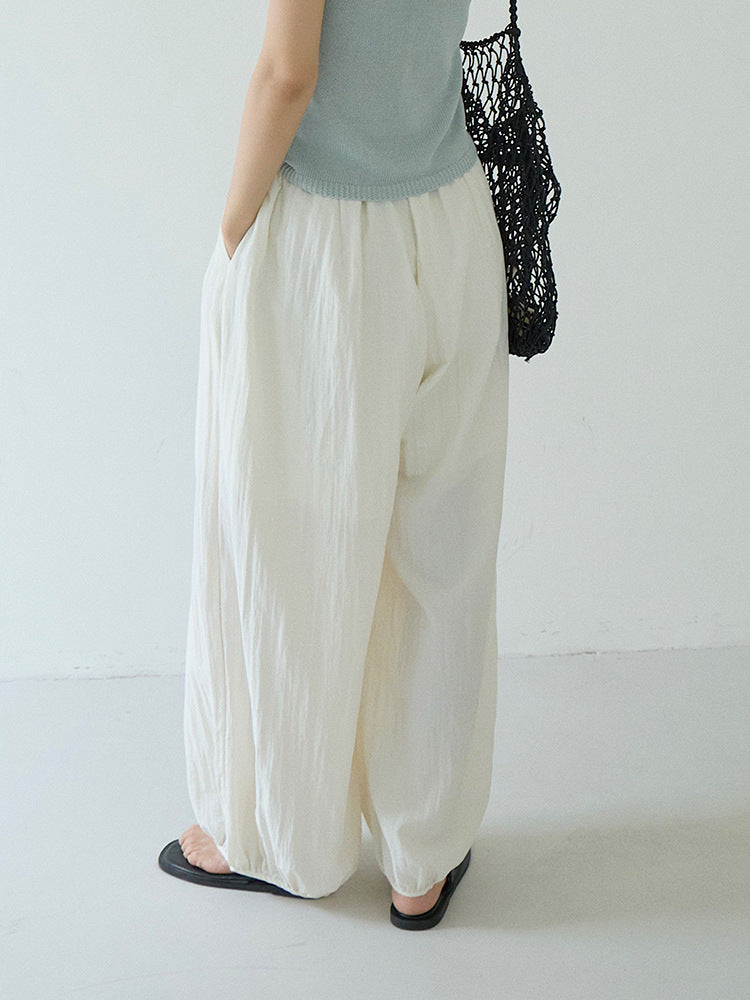 バンブーテクスチャーバルーンパンツ