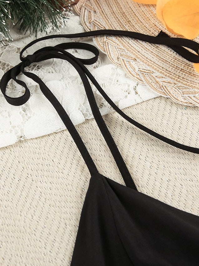 バックオープンフレアミニワンピース