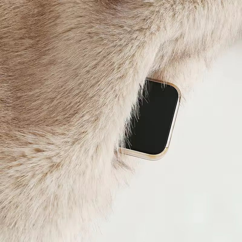 オーバーサイズフェイクファージャケット