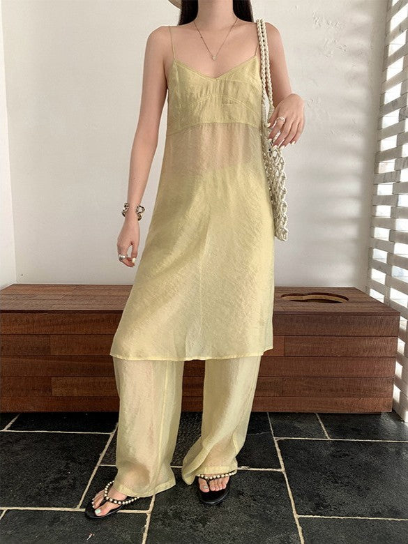 シアーリラックスパンツ