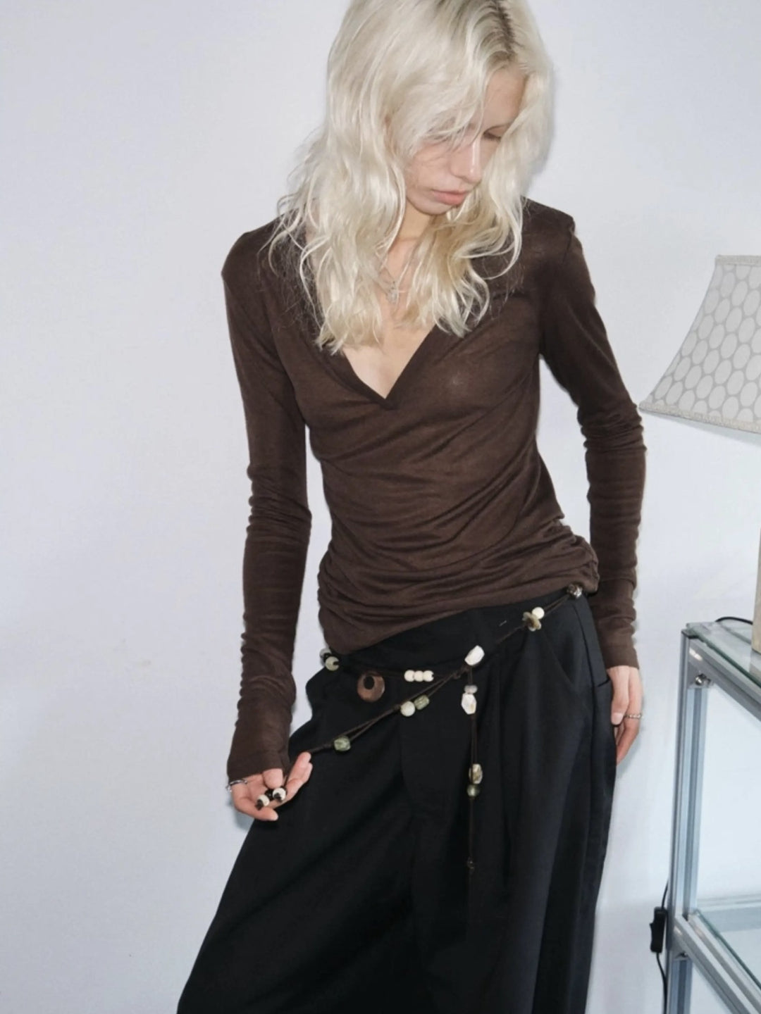 ビーズ付きベルト