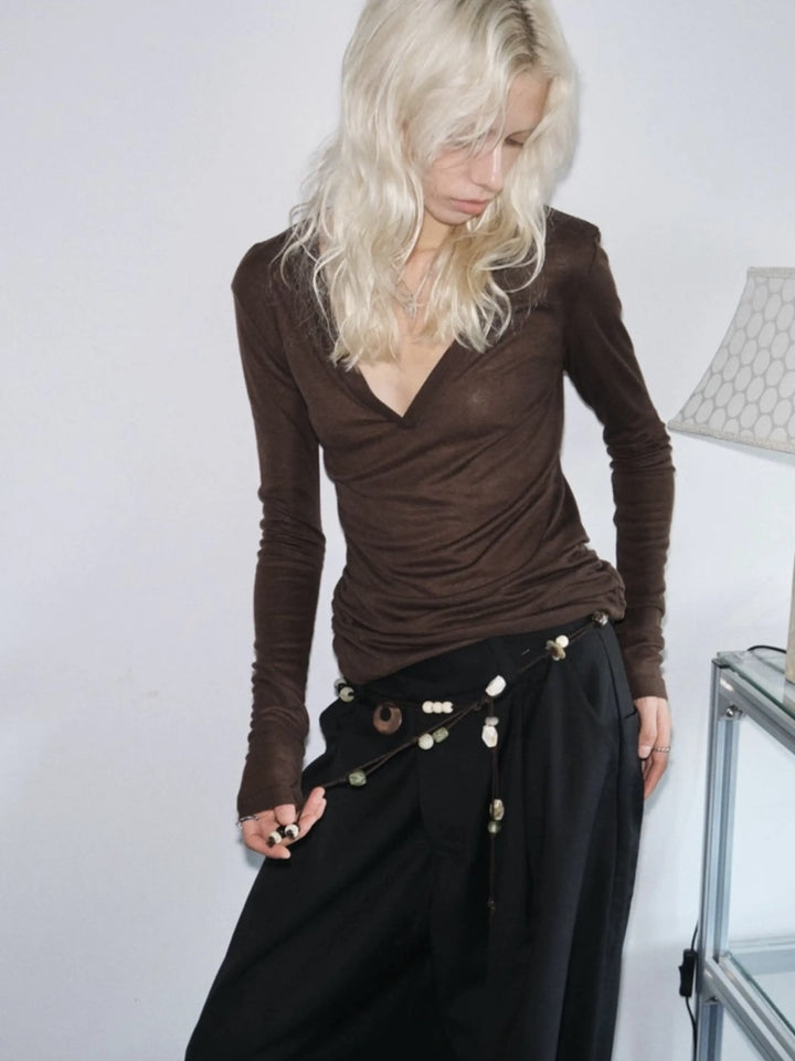 ビーズ付きベルト