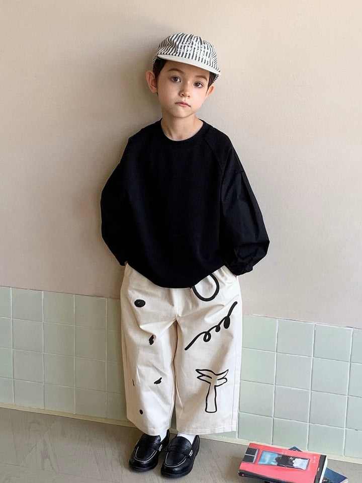 【KIDS】ニュアンスアートデザインパンツ