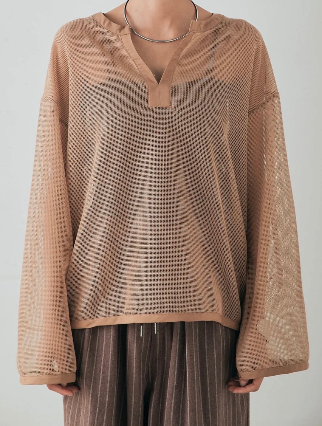 【Select 】メッシュカットソースキッパープルオーバー