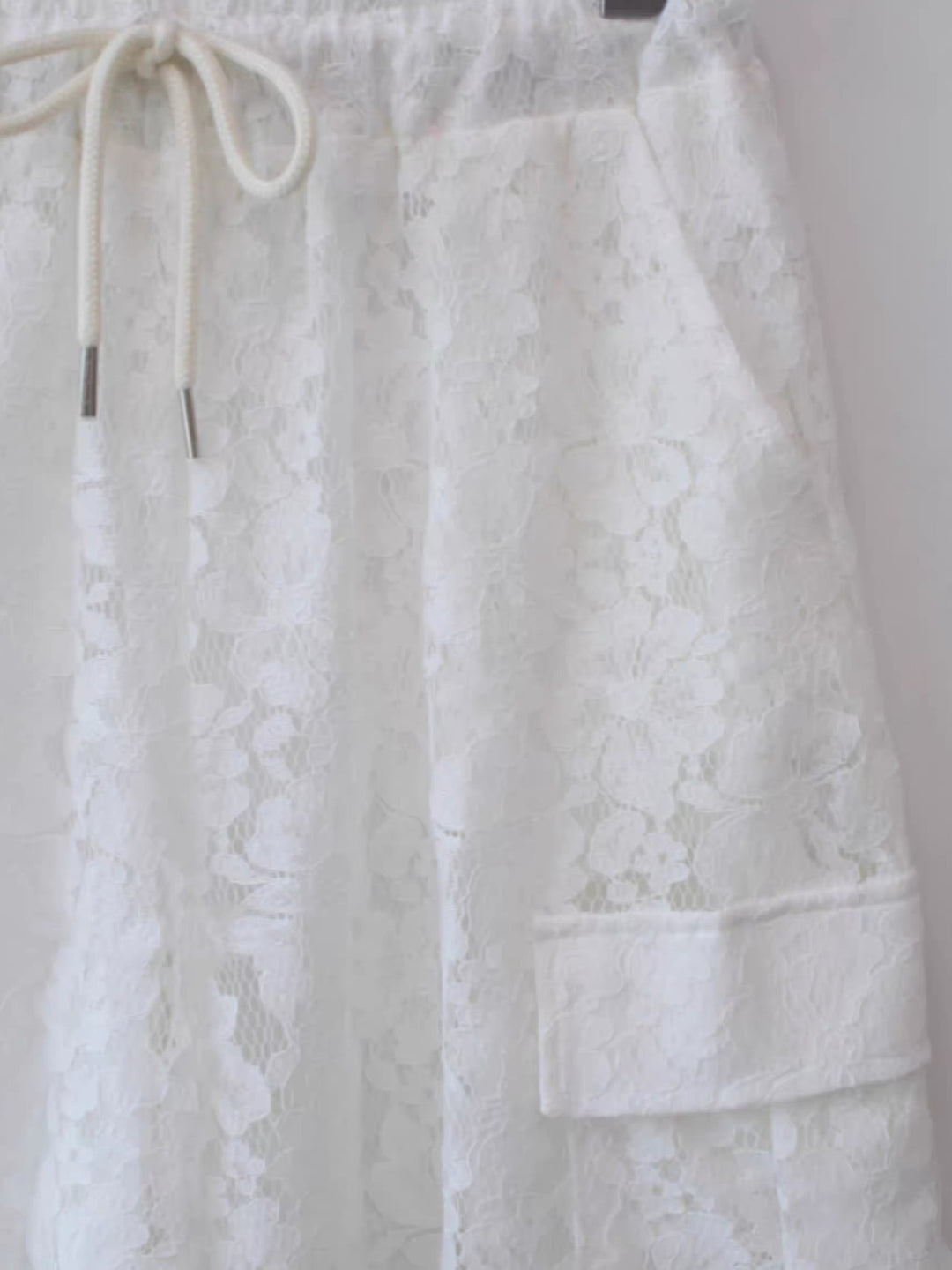 【アウトレット】(即納)シアーレースカーゴバミューダパンツ