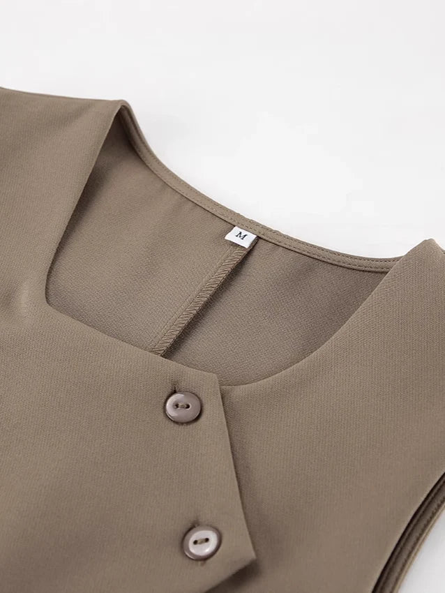 【アウトレット】(即納) クロスベストダブルタックルーズパンツセット