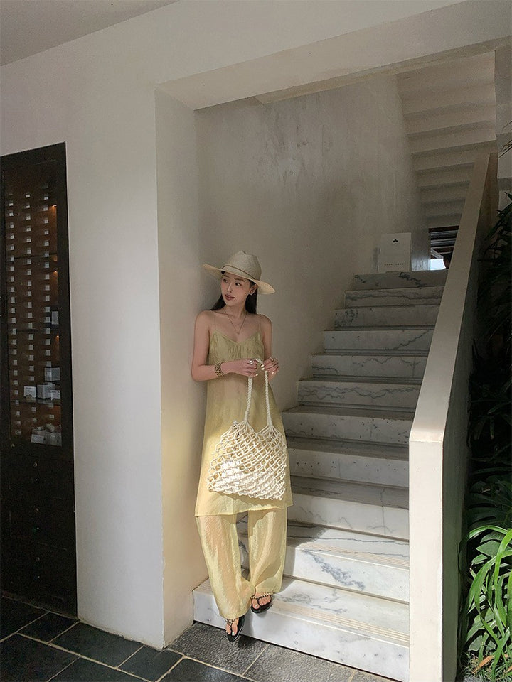 シアーリラックスパンツ