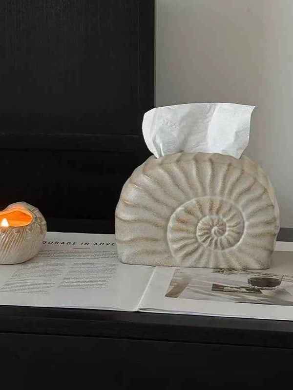 Ammonite オブジェクトティッシュケースホルダー