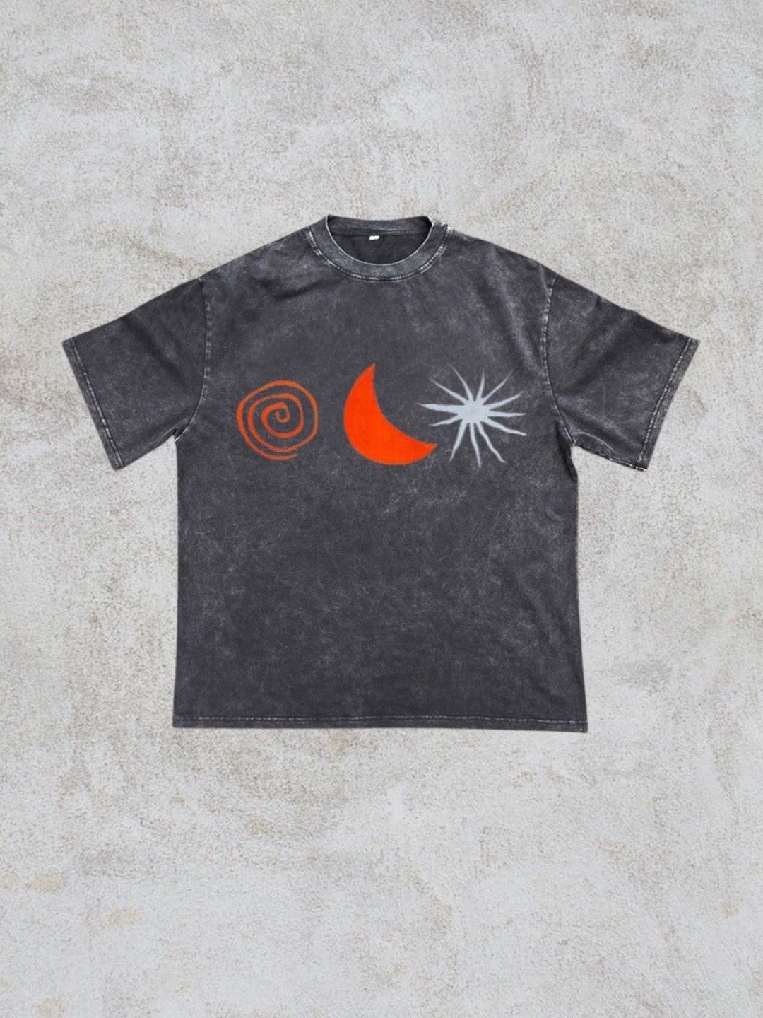 Sun MoonプリントTシャツ