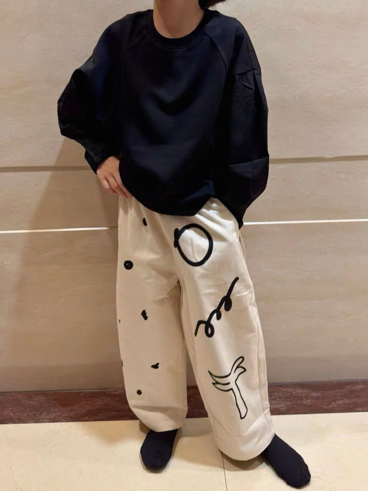 【KIDS】ニュアンスアートデザインパンツ