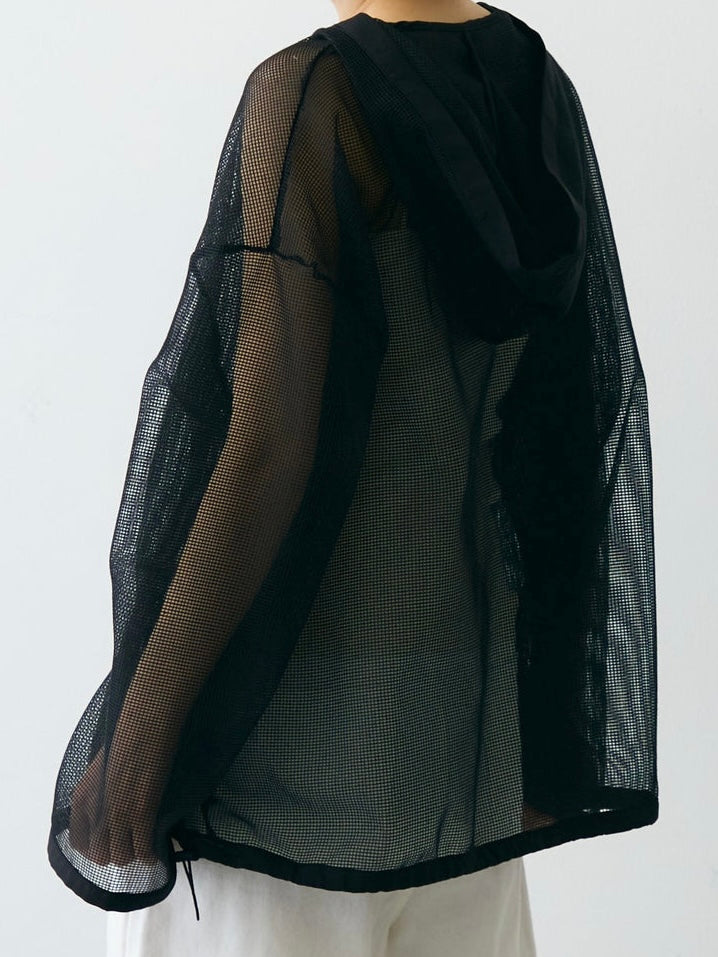 【 Select 】メッシュカットソーフーディープルオーバー
