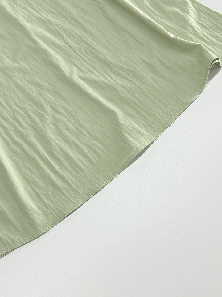 ショルダーウエストリボンスリットワンピース