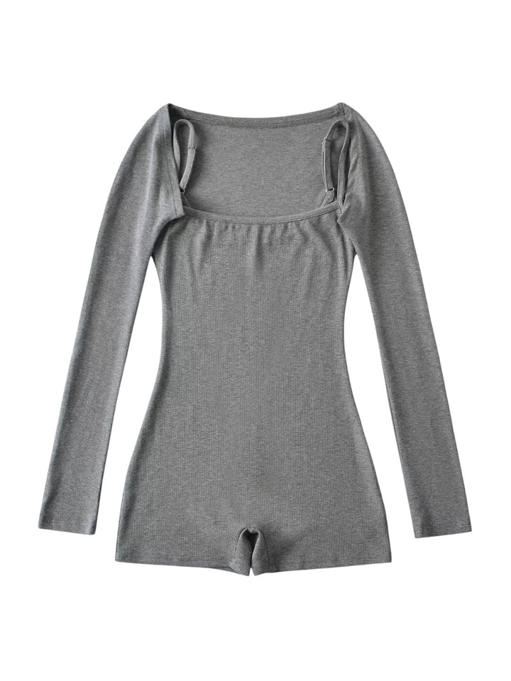 2WAYリブフィットワークアウトロンパース