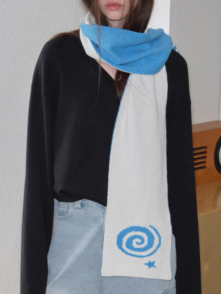 GuruGuruアートニットマフラー