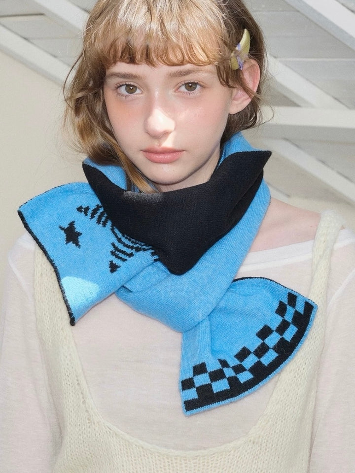 GuruGuruアートニットマフラー