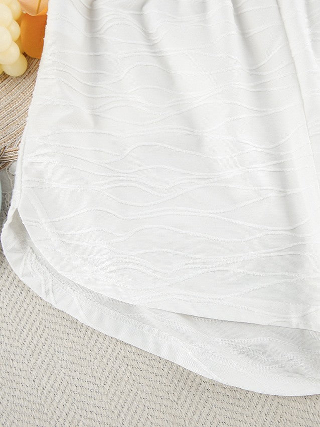 ウェーブテクスチャーブラトップショーツセットアップ