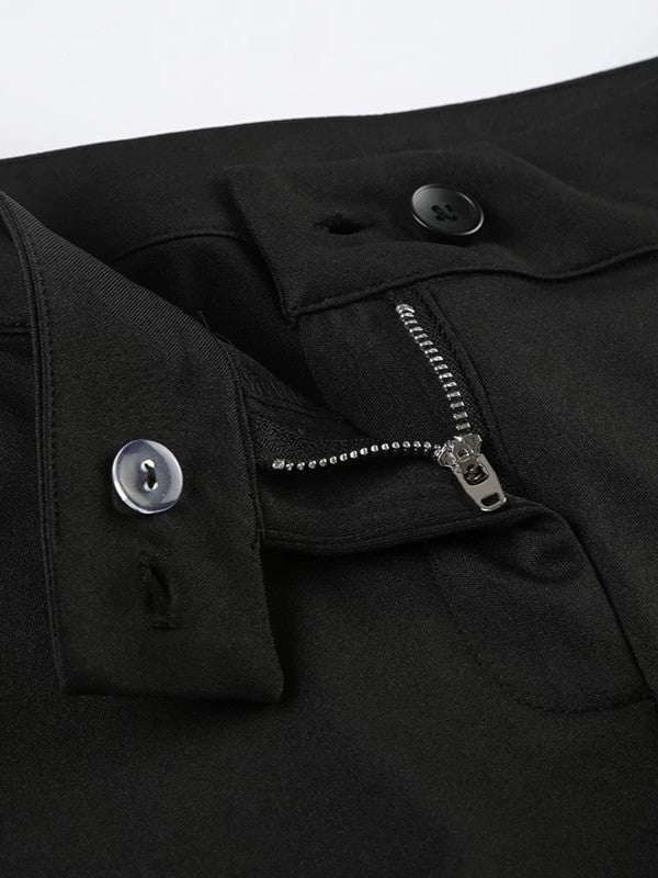 サイドスリットヘムカプリパンツ