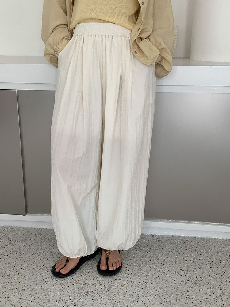 バンブーテクスチャーバルーンパンツ