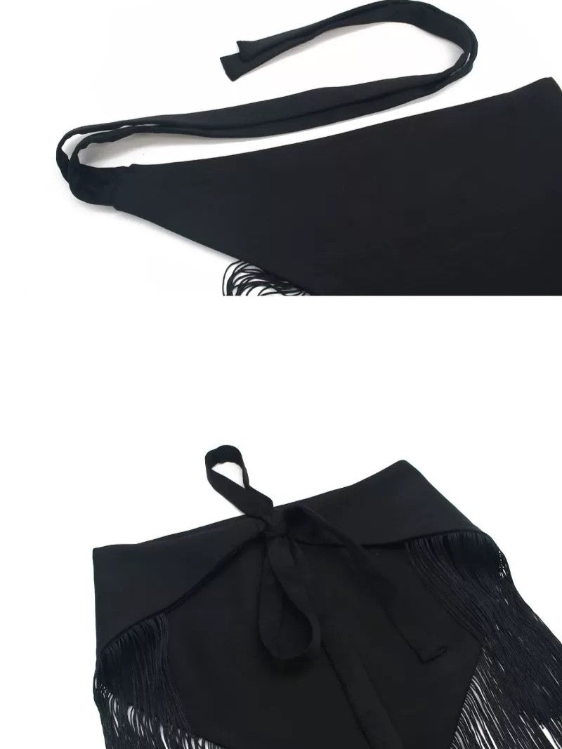 フリンジラップスカーフ