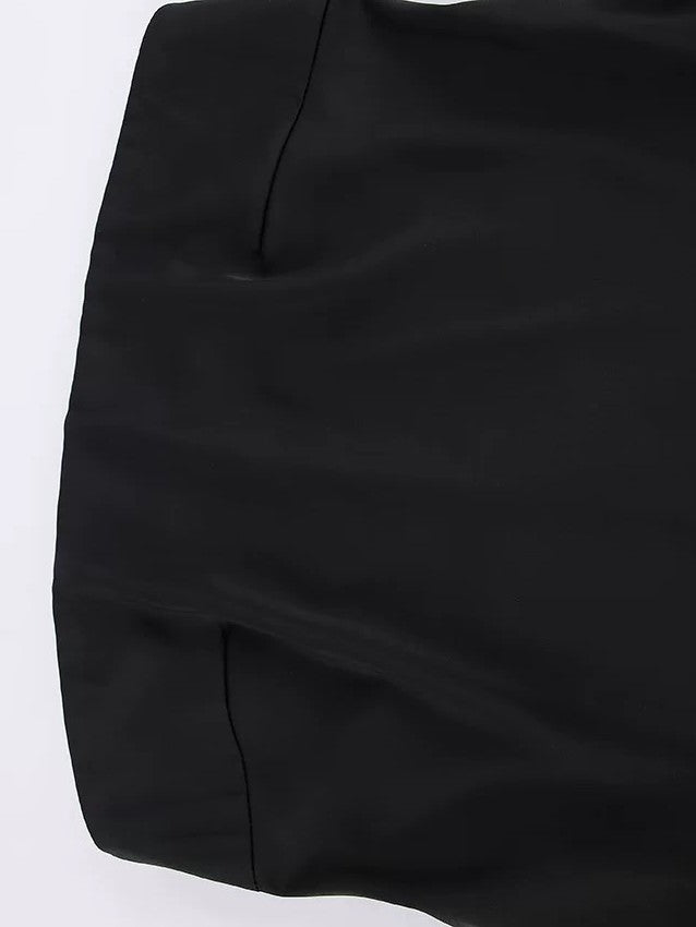 サテンポケット付きワンピース