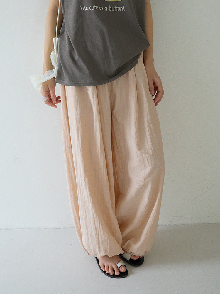 バンブーテクスチャーバルーンパンツ