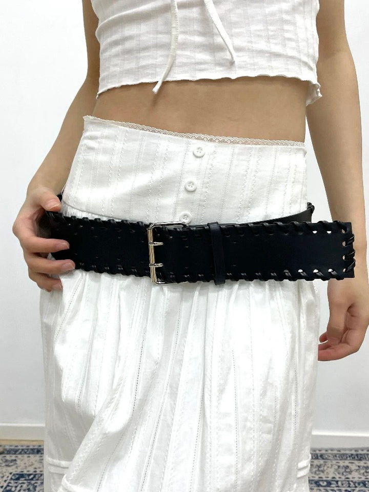 ワイドステッチデザインベルト