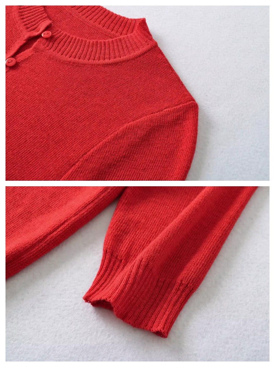 ハーフスリーブニットカーディガン