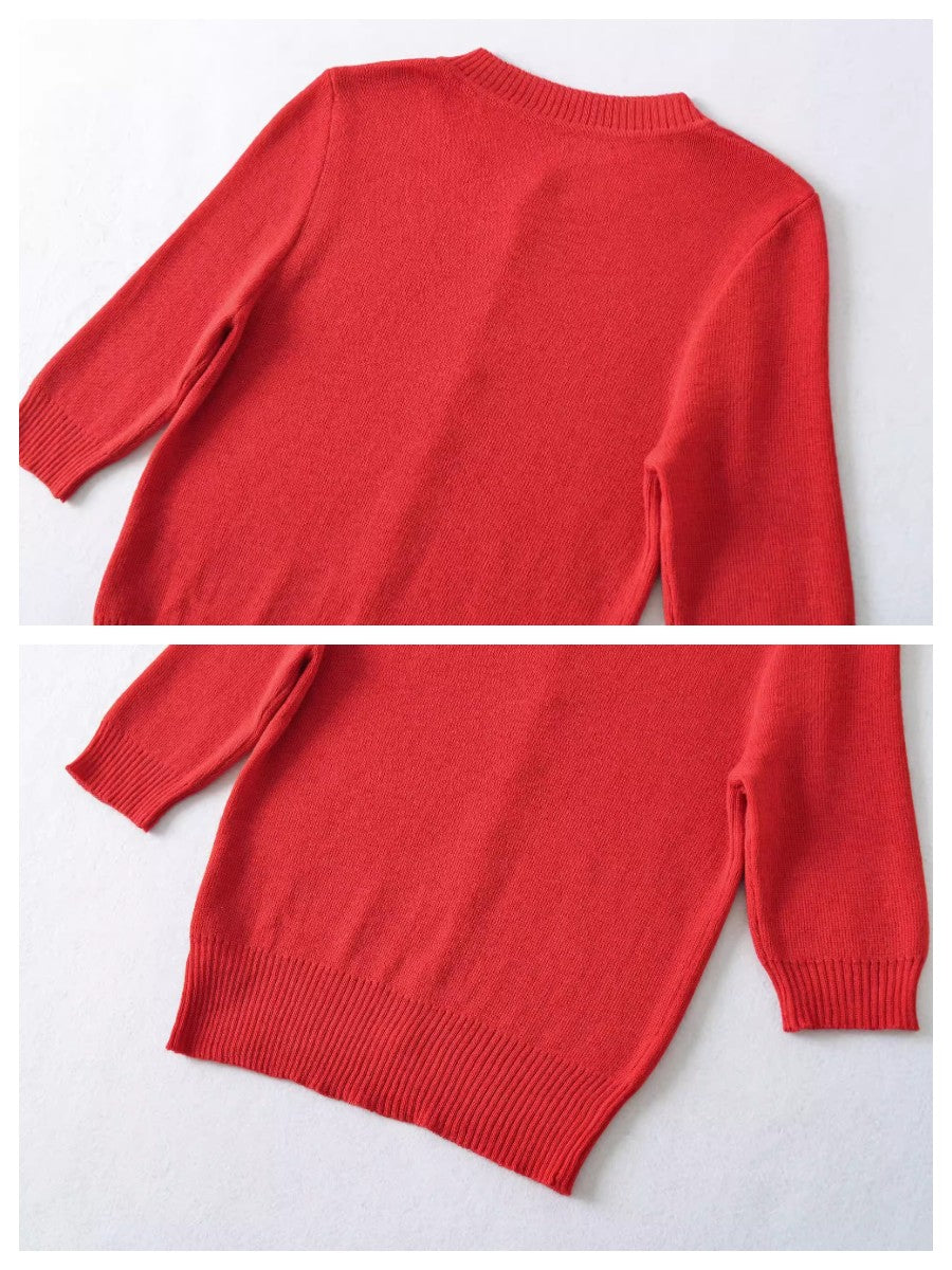 ハーフスリーブニットカーディガン