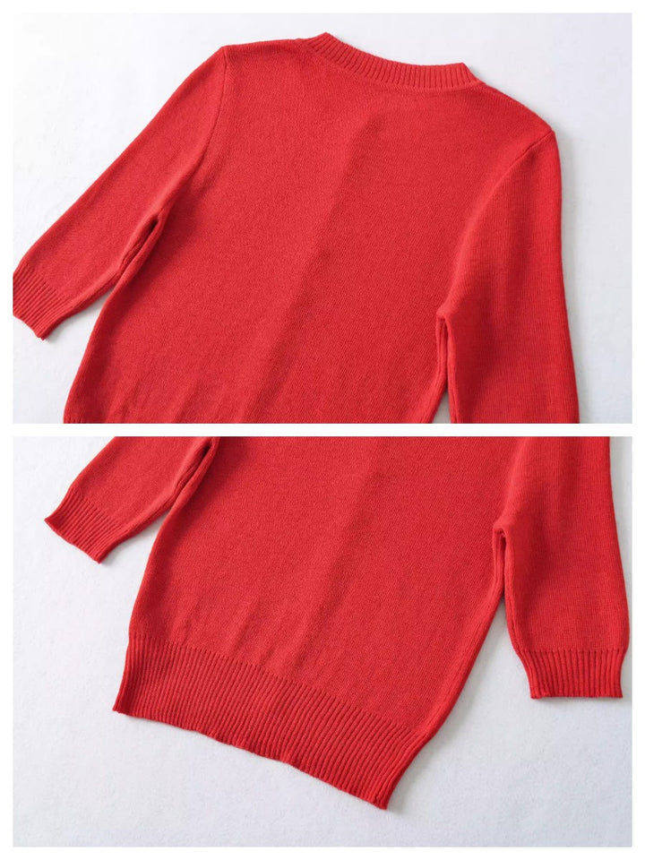 ハーフスリーブニットカーディガン