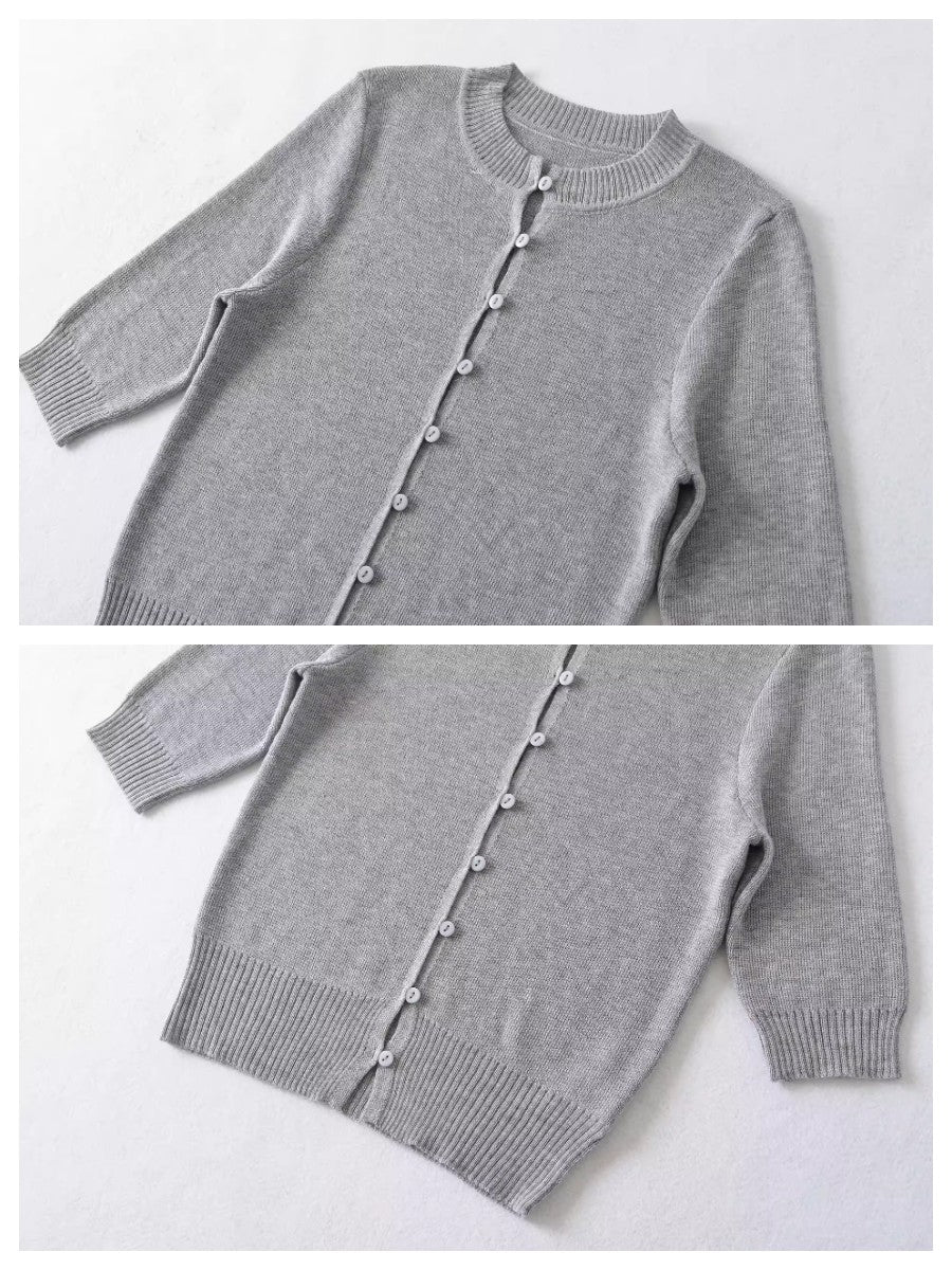 ハーフスリーブニットカーディガン