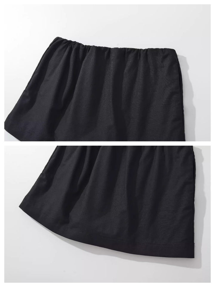コットンリネンミニスコートショーツ