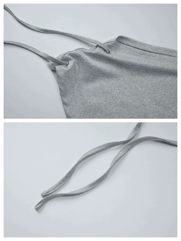 アイレットショルダーリボンオフショルトップス