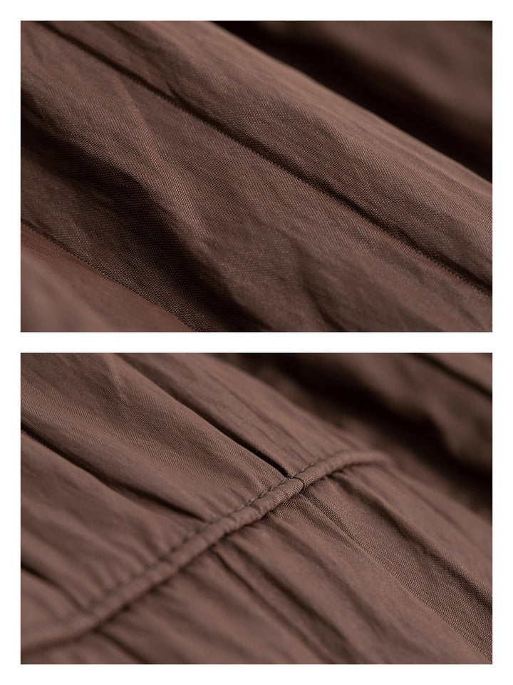 裏起毛キルティング風ワイドパンツ