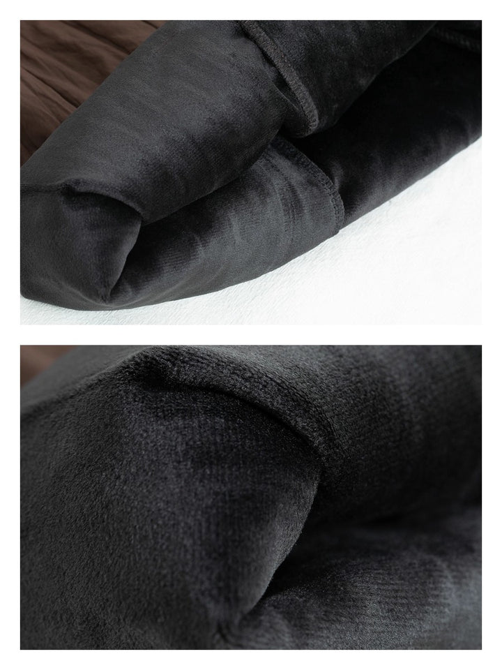 裏起毛キルティング風ワイドパンツ